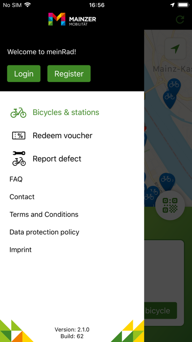 meinRad screenshot 2