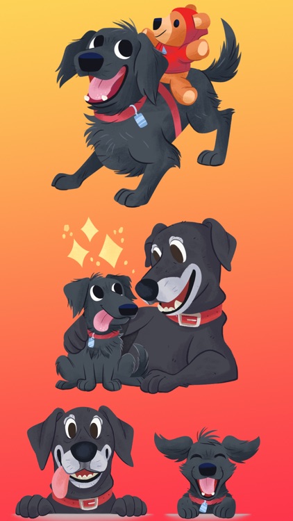 Mr. Cooper Black Dog Stickers screenshot-8