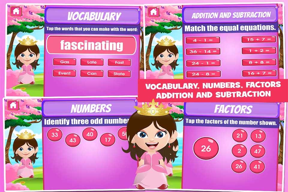 Princess Fifth Grade Games screenshot 4