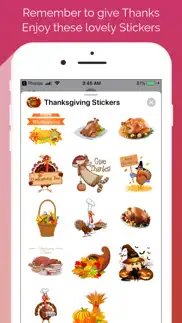 thanksgiving emoji stickers iphone screenshot 2