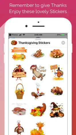 Game screenshot Thanksgiving Emoji Stickers apk