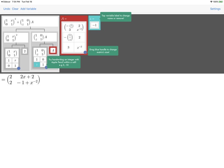 Expressive Matrix Calculator