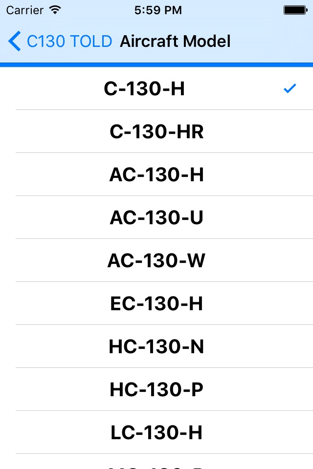 C130 TOLD Calculator: T56-A-15 screenshot 3