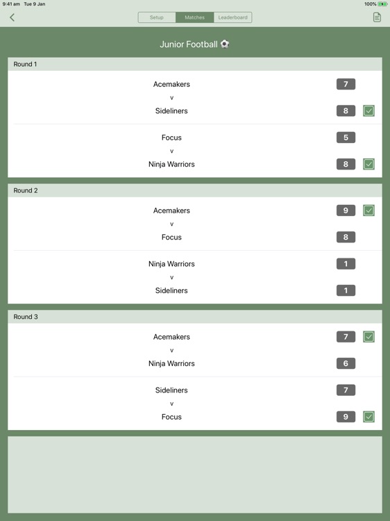 All-Play-All Round Robin Maker