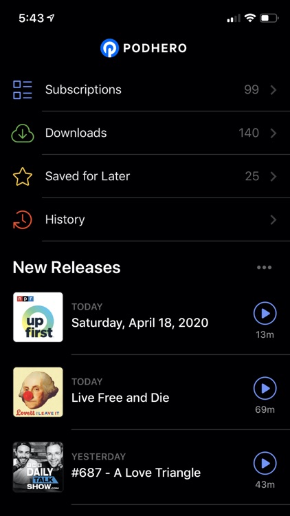 Podhero Podcast Player screenshot-4