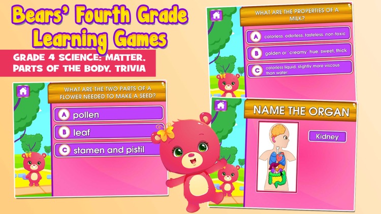 Bears 4th Grade School Games screenshot-3