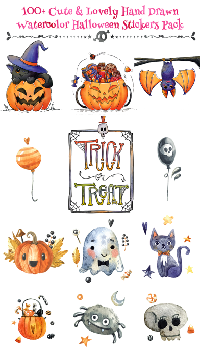 How to cancel & delete Nice Watercolor Halloween Pack from iphone & ipad 1