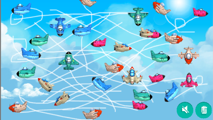 うごく飛行機のお絵描き