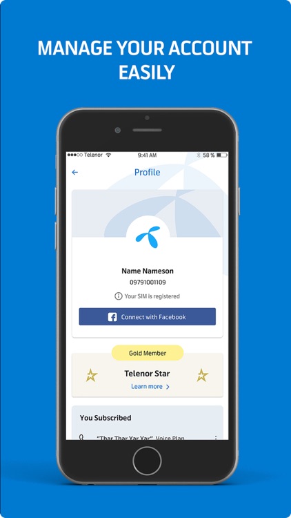 MyTelenor, Myanmar