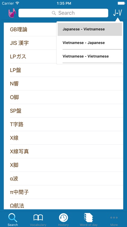 Lac Viet Dictionary: Jap - Vie