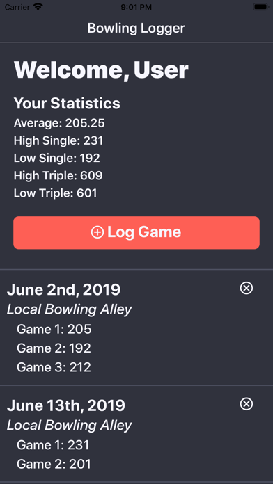 Bowling Logger screenshot 3