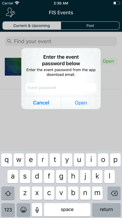 FIS Events App screenshot 2