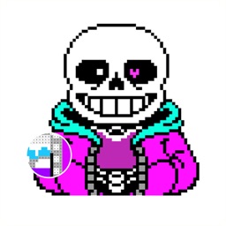 Undertale Sans Color by number