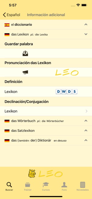 diccionario ingles aleman leo
