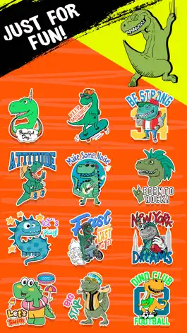 Game screenshot Dinosaur: Animated Stickers apk