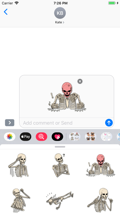 SkeletonMoji - Scary Emojis screenshot 4