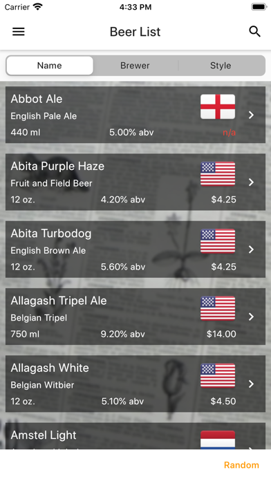 Olde Forge Beer Menu screenshot 3