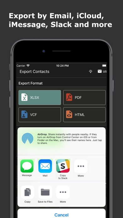 Export Contacts - Easy Backup screenshot 2