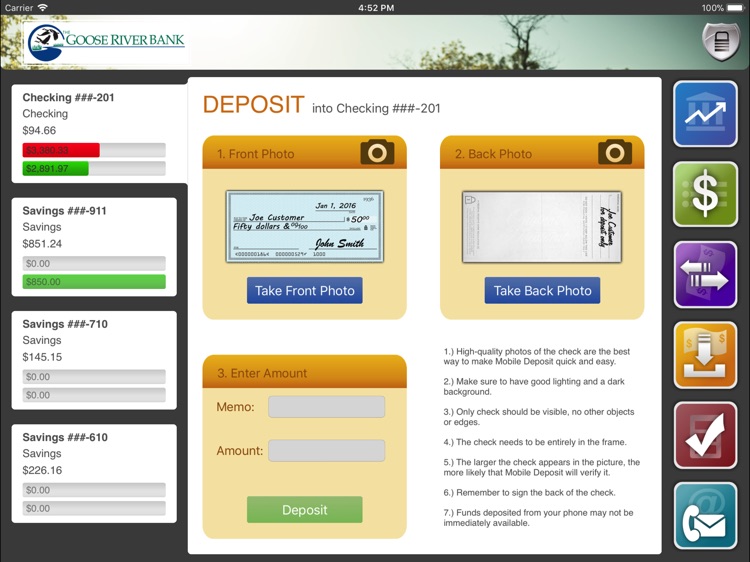 Goose River Bank Tablet