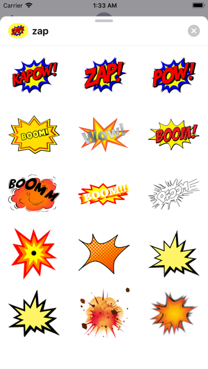 Zap Boom Pow Stickers(圖1)-速報App