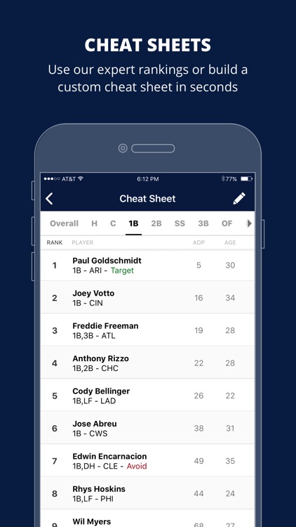 Fantasy Baseball Draft Wizard