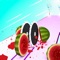 Drag your finger left to right to avoid the obstacles and cut and slash all the fruits on the path