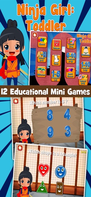 Ninja Girl Games for Toddlers(圖1)-速報App