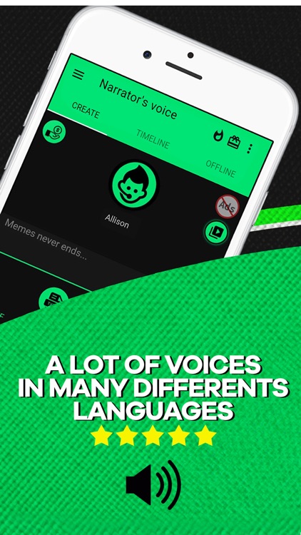 Narrator's voice
