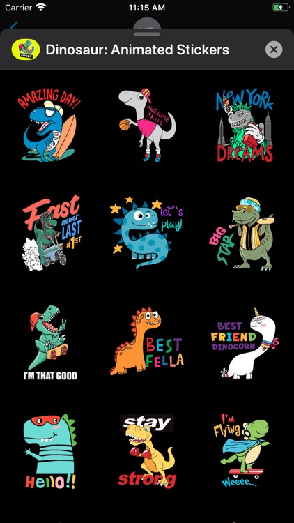 Dinosaur: Animated Stickers