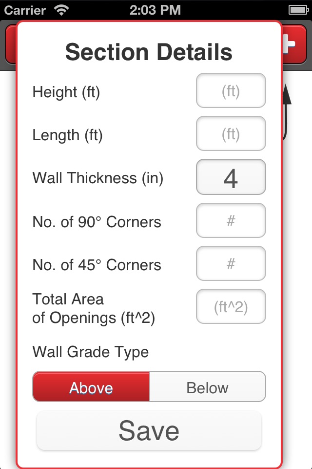 One Minute Estimator screenshot 2