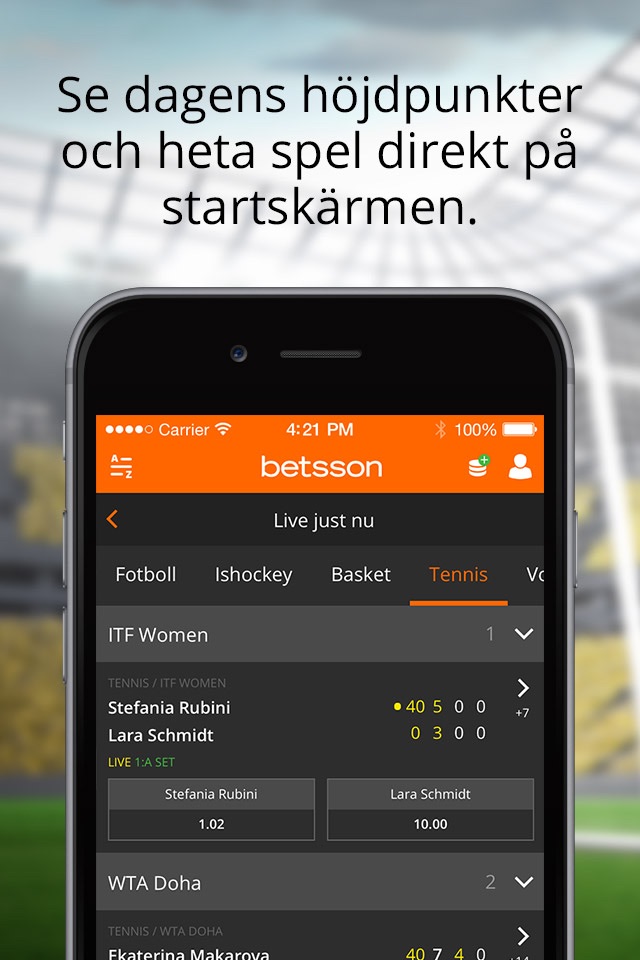Betsson Casino and Sports screenshot 2