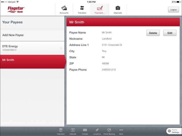 Flagstar Bank for iPad screenshot-3