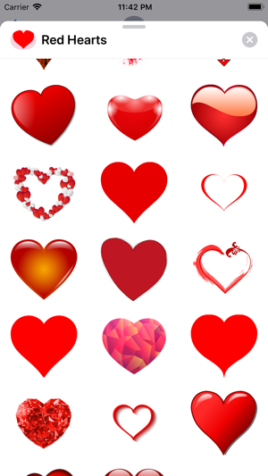 Red Heart Shaped Stickers(圖3)-速報App