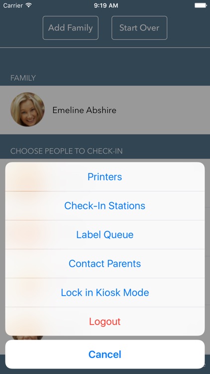 e360 ChMS Check-in App