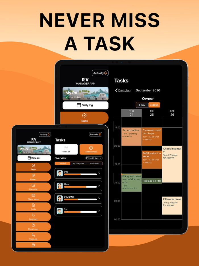 RV Manager - Buying  Using RV