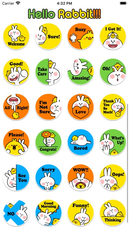 Stickers: Hello Rabbit!!!