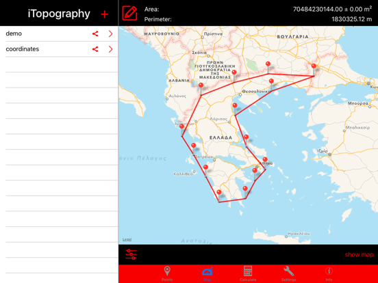 iTopography - Area Calculator iTopography - Area Calculator