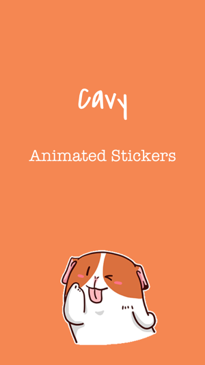 Lovely Cavy Animated Stickers