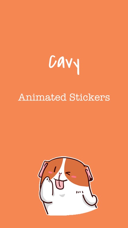 Lovely Cavy Animated Stickers screenshot-0