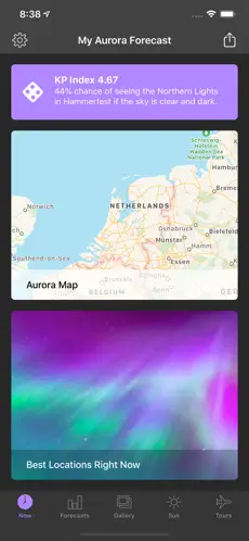 Capture 1 My Aurora Forecast iphone