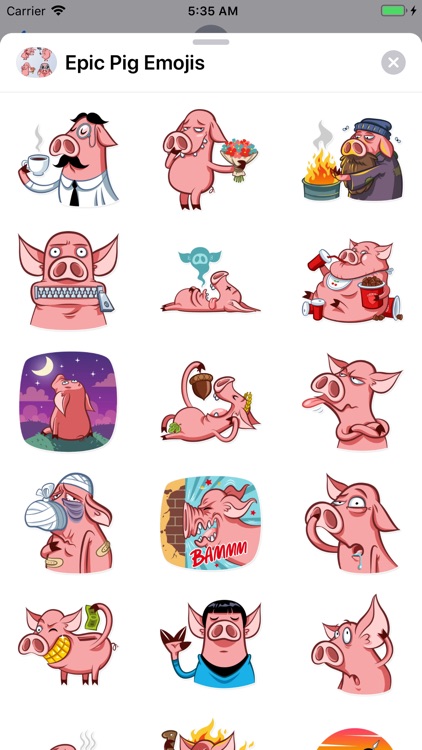 Epic Pig Emojis