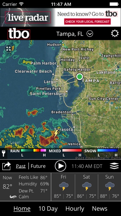 Tampa Bay weather from tbo