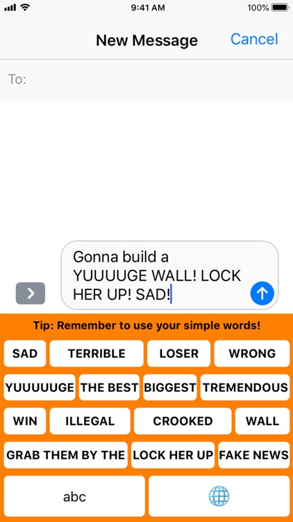 Presidential Keyboard