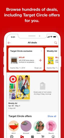 Target app screenshot