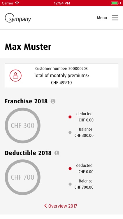 mySympany screenshot-8