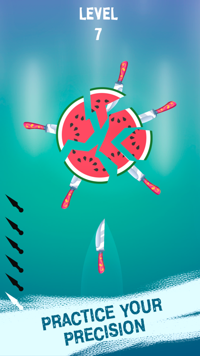 How to cancel & delete Knife Throw: Flippy Fruits Hit from iphone & ipad 2