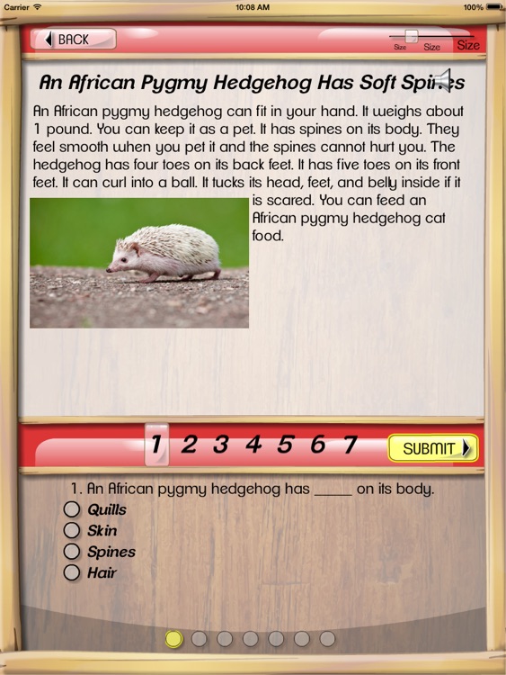 Reading – Animals 2, 3 Grade