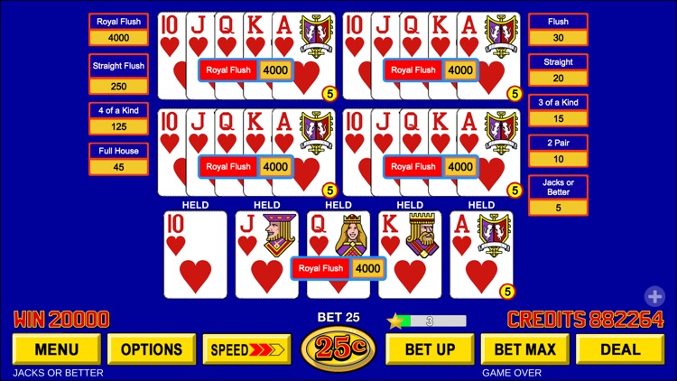 Video Poker - Classic Games screenshot-3