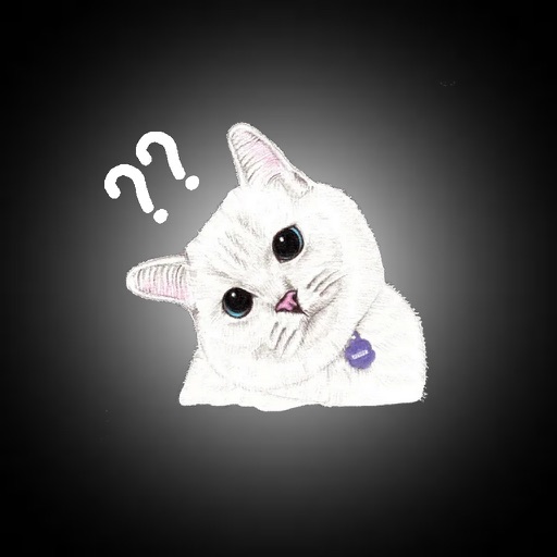 White Cat Expressions icon