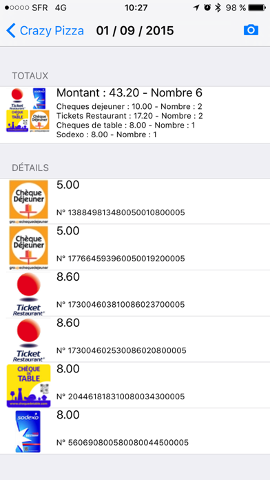 Tickets Restau Tickets Restau